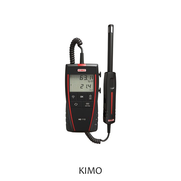 KIMO : HD110 Portable Thermo-Hygrometer with Remote Temperature/Hygrometry Probe