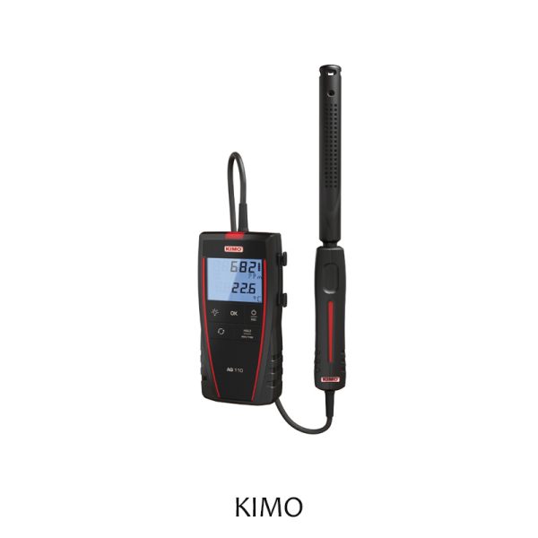 KIMO : AQ110 Portable CO2 Meter with CO2 & Temperature Probe